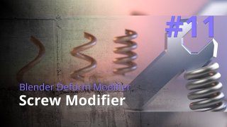 Blender Generate Modifier #11 - Screw Modifier