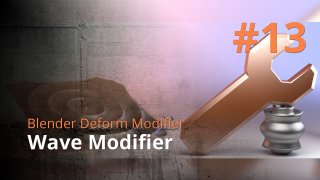 Blender Deform Modifier #13 - Wave Modifier