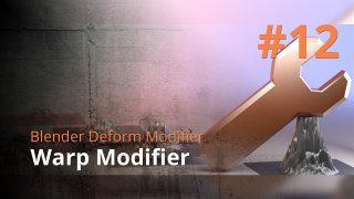 Blender Deform Modifier #12 - Warp Modifier