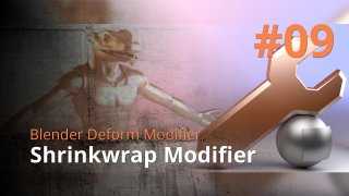 Blender Deform Modifier #09 - Shrinkwrap Modifier